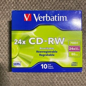 NEW. 10 pack of CD-RW